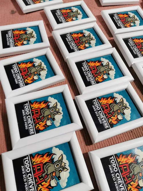 Cuadro tematico para recuerdo de evento